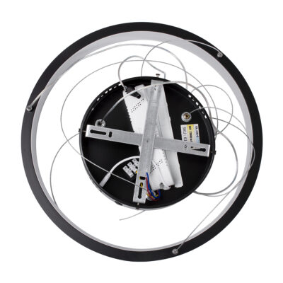 LEDTM® NEMESIS 61155 Μοντέρνο Κρεμαστό Φωτιστικό Οροφής LED 30W 3513lm 360° AC 220-240V IP20 Ρυθμιζόμενο Λευκό CCT με Χειριστήριο από 2700K έως 6000K Dimmable - Lumileds SMD Chip - Μαυρό Ματ - Μ40 x Π40 x Υ4cm - 3 Χρόνια Εγγύηση - Image 8