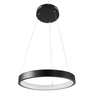 LEDTM® NEMESIS 61155 Μοντέρνο Κρεμαστό Φωτιστικό Οροφής LED 30W 3513lm 360° AC 220-240V IP20 Ρυθμιζόμενο Λευκό CCT με Χειριστήριο από 2700K έως 6000K Dimmable - Lumileds SMD Chip - Μαυρό Ματ - Μ40 x Π40 x Υ4cm - 3 Χρόνια Εγγύηση - Image 3