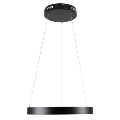 LEDTM® NEMESIS 61155 Μοντέρνο Κρεμαστό Φωτιστικό Οροφής LED 30W 3513lm 360° AC 220-240V IP20 Ρυθμιζόμενο Λευκό CCT με Χειριστήριο από 2700K έως 6000K Dimmable - Lumileds SMD Chip - Μαυρό Ματ - Μ40 x Π40 x Υ4cm - 3 Χρόνια Εγγύηση - Image 4