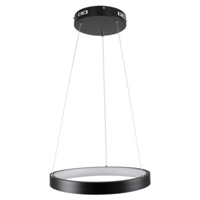 LEDTM® NEMESIS 61155 Μοντέρνο Κρεμαστό Φωτιστικό Οροφής LED 30W 3513lm 360° AC 220-240V IP20 Ρυθμιζόμενο Λευκό CCT με Χειριστήριο από 2700K έως 6000K Dimmable - Lumileds SMD Chip - Μαυρό Ματ - Μ40 x Π40 x Υ4cm - 3 Χρόνια Εγγύηση - Image 5