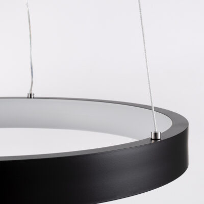 LEDTM® NEMESIS 61155 Μοντέρνο Κρεμαστό Φωτιστικό Οροφής LED 30W 3513lm 360° AC 220-240V IP20 Ρυθμιζόμενο Λευκό CCT με Χειριστήριο από 2700K έως 6000K Dimmable - Lumileds SMD Chip - Μαυρό Ματ - Μ40 x Π40 x Υ4cm - 3 Χρόνια Εγγύηση - Image 6
