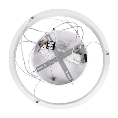 LEDTM® NEMESIS 61156 Μοντέρνο Κρεμαστό Φωτιστικό Οροφής LED 30W 3513lm 360° AC 220-240V IP20 Ρυθμιζόμενο Λευκό CCT με Χειριστήριο από 2700K έως 6000K Dimmable - Lumileds SMD Chip - Λευκό Ματ - Μ40 x Π40 x Υ4cm - 3 Χρόνια Εγγύηση - Image 8