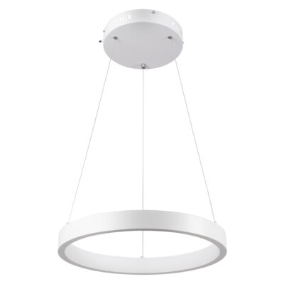 LEDTM® NEMESIS 61156 Μοντέρνο Κρεμαστό Φωτιστικό Οροφής LED 30W 3513lm 360° AC 220-240V IP20 Ρυθμιζόμενο Λευκό CCT με Χειριστήριο από 2700K έως 6000K Dimmable - Lumileds SMD Chip - Λευκό Ματ - Μ40 x Π40 x Υ4cm - 3 Χρόνια Εγγύηση - Image 3