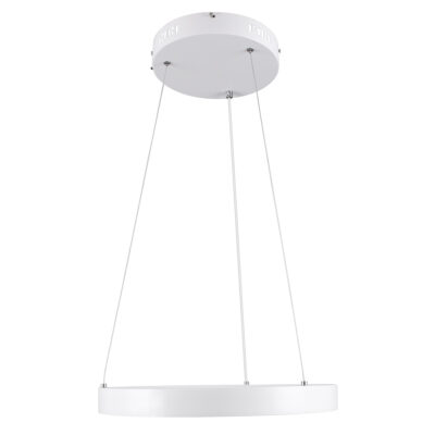 LEDTM® NEMESIS 61156 Μοντέρνο Κρεμαστό Φωτιστικό Οροφής LED 30W 3513lm 360° AC 220-240V IP20 Ρυθμιζόμενο Λευκό CCT με Χειριστήριο από 2700K έως 6000K Dimmable - Lumileds SMD Chip - Λευκό Ματ - Μ40 x Π40 x Υ4cm - 3 Χρόνια Εγγύηση - Image 4