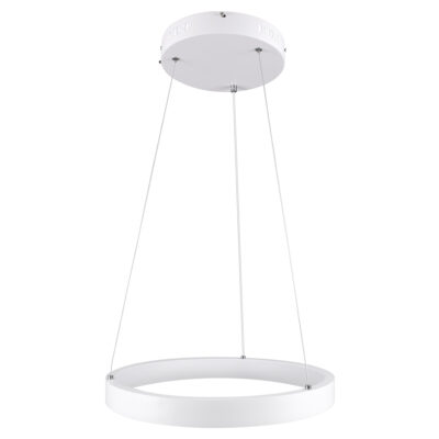 LEDTM® NEMESIS 61156 Μοντέρνο Κρεμαστό Φωτιστικό Οροφής LED 30W 3513lm 360° AC 220-240V IP20 Ρυθμιζόμενο Λευκό CCT με Χειριστήριο από 2700K έως 6000K Dimmable - Lumileds SMD Chip - Λευκό Ματ - Μ40 x Π40 x Υ4cm - 3 Χρόνια Εγγύηση - Image 5
