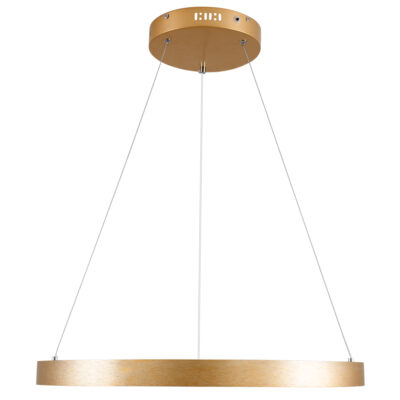 LEDTM® NEMESIS 61160 Μοντέρνο Κρεμαστό Φωτιστικό Οροφής LED 45W 5230lm 360° AC 220-240V IP20 Ρυθμιζόμενο Λευκό CCT με Χειριστήριο από 2700K έως 6000K Dimmable - Lumileds SMD Chip - Χρυσό Βούρτσας - Μ60 x Π60 x Υ4cm - 3 Χρόνια Εγγύηση - Image 4