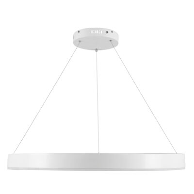 LEDTM® VENOM 61180 Μοντέρνο Κρεμαστό Φωτιστικό Οροφής LED 67W 7863lm 120° AC 220-240V IP20 Ρυθμιζόμενο Λευκό CCT με Χειριστήριο από 2700K έως 6000K Dimmable - Lumileds SMD Chip - Λευκό Ματ - Μ80 x Π80 x Υ6.5cm - 3 Χρόνια Εγγύηση - Image 4