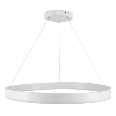 LEDTM® VENOM 61180 Μοντέρνο Κρεμαστό Φωτιστικό Οροφής LED 67W 7863lm 120° AC 220-240V IP20 Ρυθμιζόμενο Λευκό CCT με Χειριστήριο από 2700K έως 6000K Dimmable - Lumileds SMD Chip - Λευκό Ματ - Μ80 x Π80 x Υ6.5cm - 3 Χρόνια Εγγύηση - Image 5