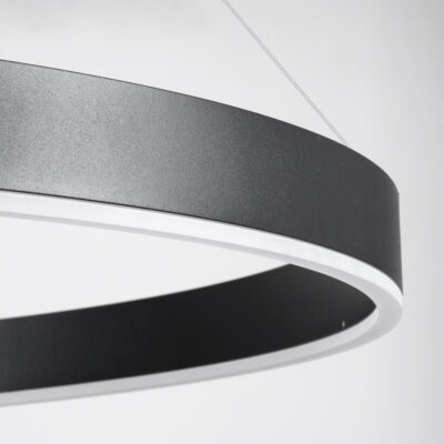 LEDTM® VENOM 61182 Μοντέρνο Κρεμαστό Φωτιστικό Οροφής LED 75W 8818lm 120° AC 220-240V IP20 Ρυθμιζόμενο Λευκό CCT με Χειριστήριο από 2700K έως 6000K Dimmable - Lumileds SMD Chip - Μαύρο Ματ - Μ100 x Π100 x Υ6.5cm - 3 Χρόνια Εγγύηση - Image 6