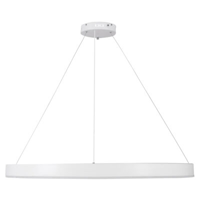 LEDTM® VENOM 61183 Μοντέρνο Κρεμαστό Φωτιστικό Οροφής LED 75W 8818lm 120° AC 220-240V IP20 Ρυθμιζόμενο Λευκό CCT με Χειριστήριο από 2700K έως 6000K Dimmable - Lumileds SMD Chip - Λευκό Ματ - Μ100 x Π100 x Υ6.5cm - 3 Χρόνια Εγγύηση - Image 4