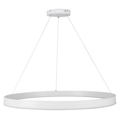 LEDTM® VENOM 61183 Μοντέρνο Κρεμαστό Φωτιστικό Οροφής LED 75W 8818lm 120° AC 220-240V IP20 Ρυθμιζόμενο Λευκό CCT με Χειριστήριο από 2700K έως 6000K Dimmable - Lumileds SMD Chip - Λευκό Ματ - Μ100 x Π100 x Υ6.5cm - 3 Χρόνια Εγγύηση - Image 5