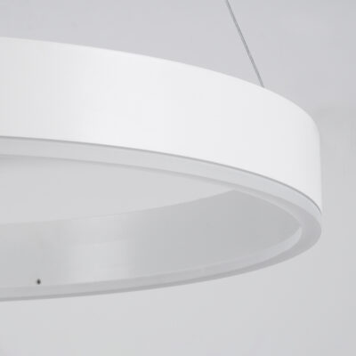 LEDTM® VENOM 61183 Μοντέρνο Κρεμαστό Φωτιστικό Οροφής LED 75W 8818lm 120° AC 220-240V IP20 Ρυθμιζόμενο Λευκό CCT με Χειριστήριο από 2700K έως 6000K Dimmable - Lumileds SMD Chip - Λευκό Ματ - Μ100 x Π100 x Υ6.5cm - 3 Χρόνια Εγγύηση - Image 6