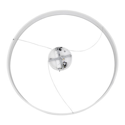 LEDTM® VENOM 61183 Μοντέρνο Κρεμαστό Φωτιστικό Οροφής LED 75W 8818lm 120° AC 220-240V IP20 Ρυθμιζόμενο Λευκό CCT με Χειριστήριο από 2700K έως 6000K Dimmable - Lumileds SMD Chip - Λευκό Ματ - Μ100 x Π100 x Υ6.5cm - 3 Χρόνια Εγγύηση - Image 8