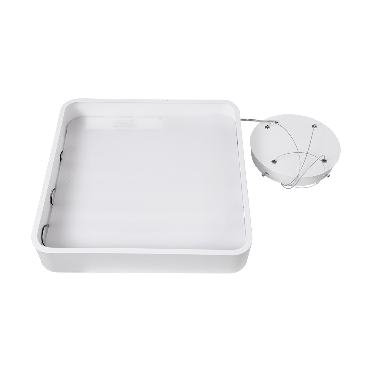 LEDTM® KAMALA 61207-S Μοντέρνο Φωτιστικό Οροφής LED 67W 7370lm 120° AC 220-240V IP20 Ρυθμιζόμενο Λευκό CCT με Χειριστήριο από 2700K έως 6000K Dimmable - Lumileds SMD Chip - Λευκό Ματ - Μ40 x Π40 x Υ8cm - 3 Χρόνια Εγγύηση - Image 15