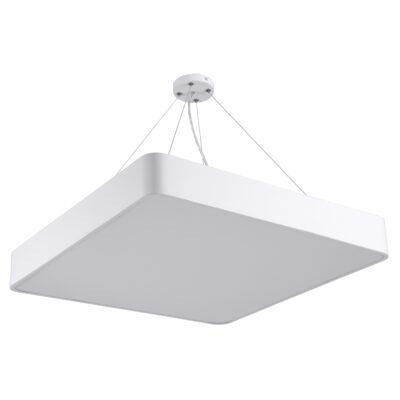Alternative view of LEDTM® KAMALA 61209 Μοντέρνο Κρεμαστό Φωτιστικό Οροφής LED 75W 8625lm 120° AC 220-240V IP20 Ρυθμιζόμενο Λευκό CCT με Χειριστήριο από 2700K έως 6000K Dimmable - Lumileds SMD Chip - Λευκό Ματ - Μ60 x Π60 x Υ8cm - 3 Χρόνια Εγγύηση