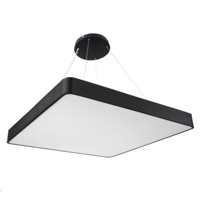 LEDTM® KAMALA 61210-S Πλαφονιέρα Οροφής LED CCT 100W 11020lm 120° AC 220-240V - Εναλλαγή Φωτισμού μέσω Τηλεχειριστηρίου All In One Ψυχρό 6000k+Φυσικό 4500k+Θερμό 2700k Dimmable Μ80 x Π80 x Υ8cm- Μαύρο - 3 Years Warranty - Image 8