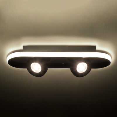 LEDTM® NESPO 61212 Φωτιστικό Οροφής Linear Design LED CCT με Κινούμενα Σποτ LED Spot Downlight 36W 4032lm 360° & 45° AC 220-240V - Εναλλαγή Φωτισμού μέσω Διακόπτη On/Off All In One Ψυχρό 6000k+Φυσικό 4500k+Θερμό 2700k Μ40 x Π13 x Υ6.5cm - Μαύρο - Image 12