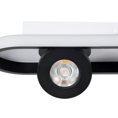LEDTM® NESPO 61212 Φωτιστικό Οροφής Linear Design LED CCT με Κινούμενα Σποτ LED Spot Downlight 36W 4032lm 360° & 45° AC 220-240V - Εναλλαγή Φωτισμού μέσω Διακόπτη On/Off All In One Ψυχρό 6000k+Φυσικό 4500k+Θερμό 2700k Μ40 x Π13 x Υ6.5cm - Μαύρο - Image 10