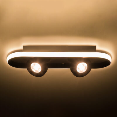 LEDTM® NESPO 61213 Φωτιστικό Οροφής Linear Design LED CCT με Κινούμενα Σποτ LED Spot Downlight 36W 4032lm 360° & 45° AC 220-240V - Εναλλαγή Φωτισμού μέσω Διακόπτη On/Off All In One Ψυχρό 6000k+Φυσικό 4500k+Θερμό 2700k Μ40 x Π13 x Υ6.5cm - Λευκό - Image 11