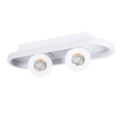 LEDTM® NESPO 61213 Φωτιστικό Οροφής Linear Design LED CCT με Κινούμενα Σποτ LED Spot Downlight 36W 4032lm 360° & 45° AC 220-240V - Εναλλαγή Φωτισμού μέσω Διακόπτη On/Off All In One Ψυχρό 6000k+Φυσικό 4500k+Θερμό 2700k Μ40 x Π13 x Υ6.5cm - Λευκό - Image 3
