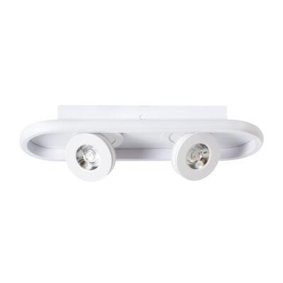 LEDTM® NESPO 61213 Φωτιστικό Οροφής Linear Design LED CCT με Κινούμενα Σποτ LED Spot Downlight 36W 4032lm 360° & 45° AC 220-240V - Εναλλαγή Φωτισμού μέσω Διακόπτη On/Off All In One Ψυχρό 6000k+Φυσικό 4500k+Θερμό 2700k Μ40 x Π13 x Υ6.5cm - Λευκό - Image 4