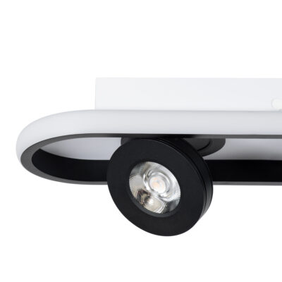 LEDTM® NESPO 61214 Φωτιστικό Οροφής Linear Design LED CCT με Κινούμενα Σποτ LED Spot Downlight 48W 5376lm 360° & 45° AC 220-240V - Εναλλαγή Φωτισμού μέσω Διακόπτη On/Off All In One Ψυχρό 6000k+Φυσικό 4500k+Θερμό 2700k Μ80 x Π13 x Υ6.5cm - Μαύρο - Image 8