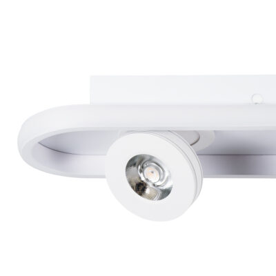 LEDTM® NESPO 61215 Φωτιστικό Οροφής Linear Design LED CCT με Κινούμενα Σποτ LED Spot Downlight 48W 5376lm 360° & 45° AC 220-240V - Εναλλαγή Φωτισμού μέσω Διακόπτη On/Off All In One Ψυχρό 6000k+Φυσικό 4500k+Θερμό 2700k Μ80 x Π13 x Υ6.5cm - Λευκό - Image 8