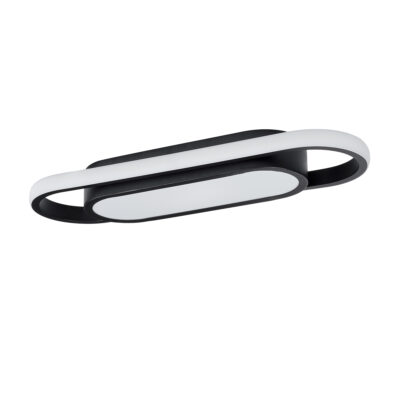LEDTM® IGOR 61216 Φωτιστικό Οροφής Linear Design LED CCT 24W 2880lm 210° AC 220-240V - Εναλλαγή Φωτισμού μέσω Διακόπτη On/Off All In One Ψυχρό 6000k+Φυσικό 4500k+Θερμό 2700k Μ41 x Π13 x Υ4.5cm - Μαύρο - 3 Years Warranty - Image 3