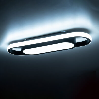 LEDTM® IGOR 61216 Φωτιστικό Οροφής Linear Design LED CCT 24W 2880lm 210° AC 220-240V - Εναλλαγή Φωτισμού μέσω Διακόπτη On/Off All In One Ψυχρό 6000k+Φυσικό 4500k+Θερμό 2700k Μ41 x Π13 x Υ4.5cm - Μαύρο - 3 Years Warranty - Image 10