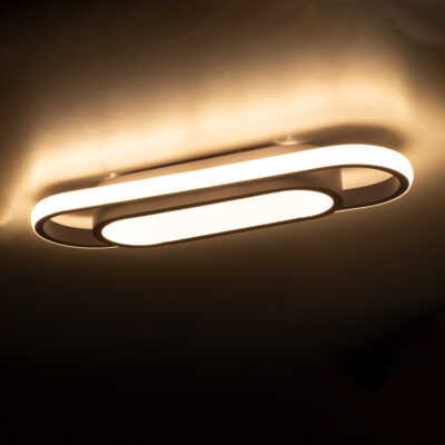 LEDTM® IGOR 61217 Φωτιστικό Οροφής Linear Design LED CCT 24W 2880lm 210° AC 220-240V - Εναλλαγή Φωτισμού μέσω Διακόπτη On/Off All In One Ψυχρό 6000k+Φυσικό 4500k+Θερμό 2700k Μ41 x Π13 x Υ4.5cm - Λευκό - 3 Years Warranty - Image 8