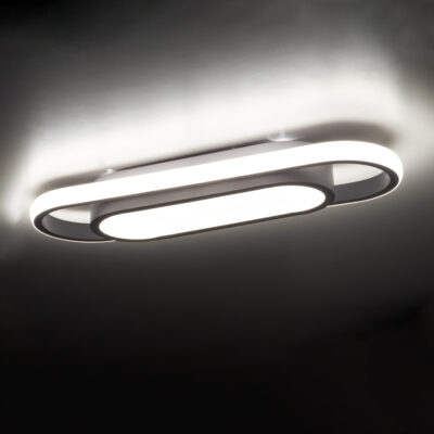 LEDTM® IGOR 61217 Φωτιστικό Οροφής Linear Design LED CCT 24W 2880lm 210° AC 220-240V - Εναλλαγή Φωτισμού μέσω Διακόπτη On/Off All In One Ψυχρό 6000k+Φυσικό 4500k+Θερμό 2700k Μ41 x Π13 x Υ4.5cm - Λευκό - 3 Years Warranty - Image 9