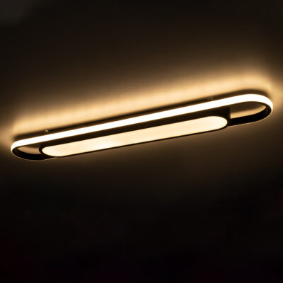 LEDTM® IGOR 61218 Φωτιστικό Οροφής Linear Design LED CCT 48W 5760lm 210° AC 220-240V - Εναλλαγή Φωτισμού μέσω Διακόπτη On/Off All In One Ψυχρό 6000k+Φυσικό 4500k+Θερμό 2700k Μ81 x Π13 x Υ4.5cm - Μαύρο - 3 Years Warranty - Image 8