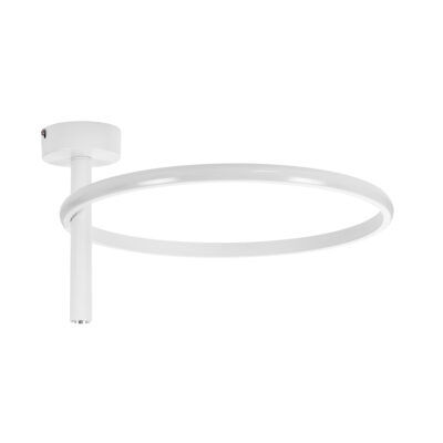 LEDTM® VERONA 61221 Φωτιστικό Οροφής Δαχτυλίδι-Κύκλος LED CCT 24W 2688lm 360° AC 220-240V - Εναλλαγή Φωτισμού μέσω Διακόπτη On/Off All In One Ψυχρό 6000k+Φυσικό 4500k+Θερμό 2700k Φ40 x Υ23cm - Λευκό - 3 Χρόνια Εγγύηση - Image 3