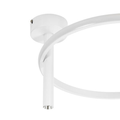 LEDTM® VERONA 61221 Φωτιστικό Οροφής Δαχτυλίδι-Κύκλος LED CCT 24W 2688lm 360° AC 220-240V - Εναλλαγή Φωτισμού μέσω Διακόπτη On/Off All In One Ψυχρό 6000k+Φυσικό 4500k+Θερμό 2700k Φ40 x Υ23cm - Λευκό - 3 Χρόνια Εγγύηση - Image 6