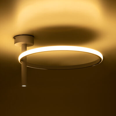 LEDTM® VERONA 61221 Φωτιστικό Οροφής Δαχτυλίδι-Κύκλος LED CCT 24W 2688lm 360° AC 220-240V - Εναλλαγή Φωτισμού μέσω Διακόπτη On/Off All In One Ψυχρό 6000k+Φυσικό 4500k+Θερμό 2700k Φ40 x Υ23cm - Λευκό - 3 Χρόνια Εγγύηση - Image 7