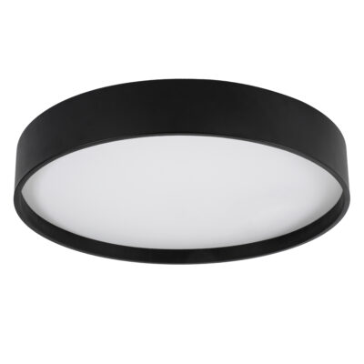 LEDTM® NARNIA 61259 Πλαφονιέρα Οροφής LED CCT 100W 11500lm 120° AC 220-240V - Εναλλαγή Φωτισμού μέσω Τηλεχειριστηρίου All In One Ψυχρό 6000k+Φυσικό 4500k+Θερμό 2700k Dimmable Φ60 x Υ10cm - Μαύρο - 3 Years Warranty - Image 3