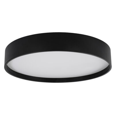 LEDTM® NARNIA 61259 Πλαφονιέρα Οροφής LED CCT 100W 11500lm 120° AC 220-240V - Εναλλαγή Φωτισμού μέσω Τηλεχειριστηρίου All In One Ψυχρό 6000k+Φυσικό 4500k+Θερμό 2700k Dimmable Φ60 x Υ10cm - Μαύρο - 3 Years Warranty - Image 4