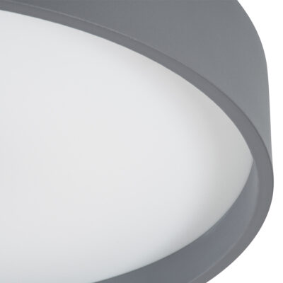 LEDTM® NARNIA 61260 Πλαφονιέρα Οροφής LED CCT 100W 11500lm 120° AC 220-240V - Εναλλαγή Φωτισμού μέσω Τηλεχειριστηρίου All In One Ψυχρό 6000k+Φυσικό 4500k+Θερμό 2700k Dimmable Φ60 x Υ10cm - Γκρι Ανθρακί - 3 Years Warranty - Image 8