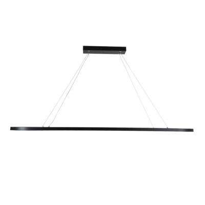 LEDTM® BOLIVAR 61271 Μοντέρνο Κρεμαστό Φωτιστικό Οροφής LED 54W 6210lm 360° AC 220-240V IP20 Ρυθμιζόμενο Λευκό CCT με Χειριστήριο από 2700K έως 6000K Dimmable - Lumileds SMD Chip - Μαύρο Ματ - Μ120 x Π30 x Υ2cm - 3 Χρόνια Εγγύηση - Image 5