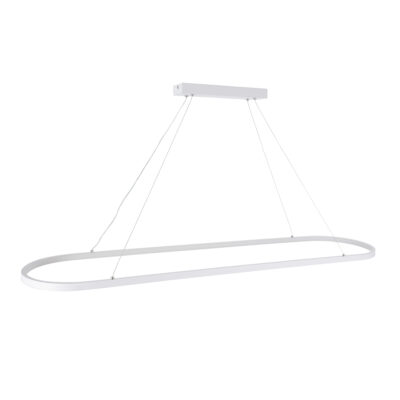 LEDTM® BOLIVAR 61272 Μοντέρνο Κρεμαστό Φωτιστικό Οροφής LED 54W 6210lm 360° AC 220-240V IP20 Ρυθμιζόμενο Λευκό CCT με Χειριστήριο από 2700K έως 6000K Dimmable - Lumileds SMD Chip - Λευκό Ματ - Μ120 x Π30 x Υ2cm - 3 Χρόνια Εγγύηση - Image 6