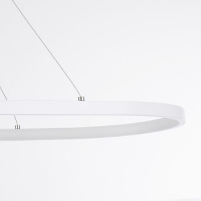 LEDTM® BOLIVAR 61272 Μοντέρνο Κρεμαστό Φωτιστικό Οροφής LED 54W 6210lm 360° AC 220-240V IP20 Ρυθμιζόμενο Λευκό CCT με Χειριστήριο από 2700K έως 6000K Dimmable - Lumileds SMD Chip - Λευκό Ματ - Μ120 x Π30 x Υ2cm - 3 Χρόνια Εγγύηση - Image 7