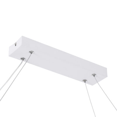LEDTM® BOLIVAR 61272 Μοντέρνο Κρεμαστό Φωτιστικό Οροφής LED 54W 6210lm 360° AC 220-240V IP20 Ρυθμιζόμενο Λευκό CCT με Χειριστήριο από 2700K έως 6000K Dimmable - Lumileds SMD Chip - Λευκό Ματ - Μ120 x Π30 x Υ2cm - 3 Χρόνια Εγγύηση - Image 8