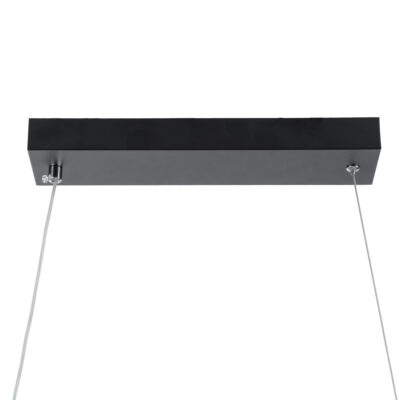 LEDTM® MORALES 61275 Μοντέρνο Κρεμαστό Φωτιστικό Οροφής LED 54W 6048lm 300° AC 220-240V IP20 Ρυθμιζόμενο Λευκό CCT με Χειριστήριο από 2700K έως 6000K Dimmable - Lumileds SMD Chip - Μαύρο Ματ - Μ90 x Π14 x Υ14cm - 3 Χρόνια Εγγύηση - Image 7