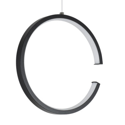 LEDTM® CEROBA 61306 Κρεμαστό Φωτιστικό Οροφής Linear Design LED CCT 12W 1320lm 360° AC 220-240V - Εναλλαγή Φωτισμού μέσω Διακόπτη On/Off All In One Ψυχρό 6000k+Φυσικό 4500k+Θερμό 2700k Φ22 x Π2cm - Μαύρο - 3 Years Warranty - Image 3
