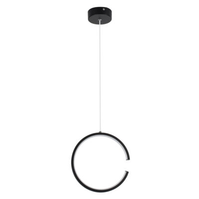LEDTM® CEROBA 61306 Κρεμαστό Φωτιστικό Οροφής Linear Design LED CCT 12W 1320lm 360° AC 220-240V - Εναλλαγή Φωτισμού μέσω Διακόπτη On/Off All In One Ψυχρό 6000k+Φυσικό 4500k+Θερμό 2700k Φ22 x Π2cm - Μαύρο - 3 Years Warranty - Image 5
