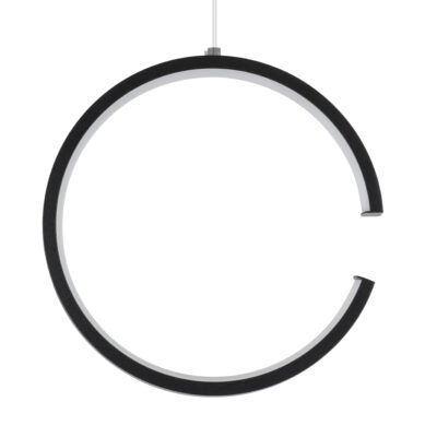 LEDTM® CEROBA 61306 Κρεμαστό Φωτιστικό Οροφής Linear Design LED CCT 12W 1320lm 360° AC 220-240V - Εναλλαγή Φωτισμού μέσω Διακόπτη On/Off All In One Ψυχρό 6000k+Φυσικό 4500k+Θερμό 2700k Φ22 x Π2cm - Μαύρο - 3 Years Warranty - Image 6