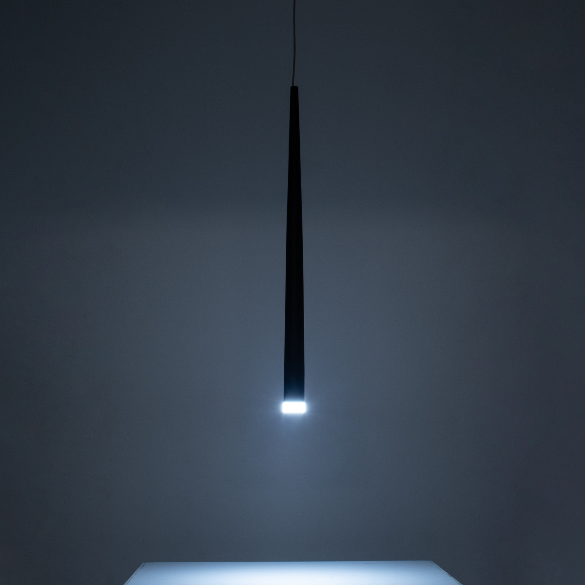 LEDTM® TEARS 61309 Μοντέρνο Κρεμαστό Φωτιστικό Οροφής LED 3W 330lm 180° AC 220-240V IP20 Ρυθμιζόμενο Λευκό CCT με Χειριστήριο από 2700K έως 6000K Dimmable - Lumileds SMD Chip - Μαύρο Ματ - Μ3.2 x Π3.2 x Υ51.5cm - 3 Χρόνια Εγγύηση - Image 12