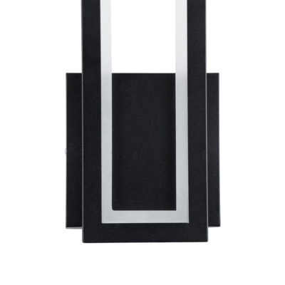 LEDTM® TIARA 61327 Φωτιστικό Τοίχου - Απλίκα Design LED CCT 12W 1440lm 360° AC 220-240V - Εναλλαγή Φωτισμού μέσω Διακόπτη On/Off All In One Ψυχρό 6000k+Φυσικό 4500k+Θερμό 2700k Μ12.5 x Π4 x Υ32cm - Μαύρο - 3 Years Warranty - Image 6