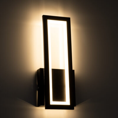 LEDTM® TIARA 61327 Φωτιστικό Τοίχου - Απλίκα Design LED CCT 12W 1440lm 360° AC 220-240V - Εναλλαγή Φωτισμού μέσω Διακόπτη On/Off All In One Ψυχρό 6000k+Φυσικό 4500k+Θερμό 2700k Μ12.5 x Π4 x Υ32cm - Μαύρο - 3 Years Warranty - Image 7