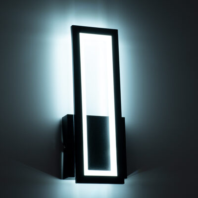 LEDTM® TIARA 61327 Φωτιστικό Τοίχου - Απλίκα Design LED CCT 12W 1440lm 360° AC 220-240V - Εναλλαγή Φωτισμού μέσω Διακόπτη On/Off All In One Ψυχρό 6000k+Φυσικό 4500k+Θερμό 2700k Μ12.5 x Π4 x Υ32cm - Μαύρο - 3 Years Warranty - Image 9